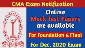 Cma Foundation Online Mock Test Cma Final Online Mock Test Cma Online Mock Test Paper Dec 2020 Youtube