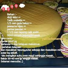 .kasih resepi kek gulung bercorak resepi kek guna tepung jagung resepi kek guna ovalette resepi kek hari jadi resepi kek hokkaido chiffon resepi kek milo bakar resepi kek mudah sukatan cawan resepi kek minyak kukus resepi kek masam manis resepi kek marble cheese. Resepi Kek Pandan Tanpa Ovelate Blogspot Pawtaste Com