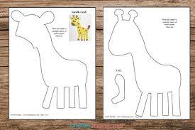 Here is a cool printable giraffe shape template you can use for animal themed crafts, cards, and learning activities. Giraffe Craft It S Two Layers Free Template Crafting Jeannie