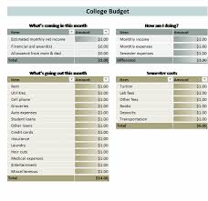 College Student Budget Templates Office Com College Budgeting College Student Budget Student Budget