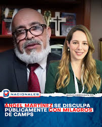 El comunicador Ángel Martínez ha ofrecido disculpas públicas a la  exviceministra de Cambio Climático del Ministerio de Medio Ambiente,  Milagros De Camps Germán. De Camps se había querellado en su contra ante