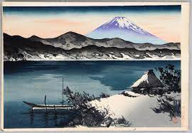 Maeda Masao Mt Fuji V2 Winter Japanese Art Open Database Ukiyo E Search