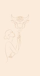 Taurus Zodiac Art Taurus Line Art Drawing Astrology Home Etsy Taurus Art Line Art Drawings Art Drawings Sketches Simple
