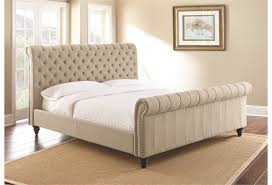 Great savings & free delivery / collection on many items. Belfort Essentials Swanson King Upholstered Sleigh Bed With Button Tufting Belfort Furniture Upholstered Beds