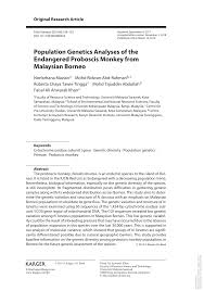 With a state population of 2.4 million, the state administrative capital is kuching. Pdf Population Genetics Analyses Of The Endangered Proboscis Monkey From Malaysian Borneo