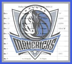 Authentic dallas mavericks jerseys are at the official online store of the national basketball association. Updated Printable Dallas Mavericks Schedule Tv Schedule For 2021 Interbasket