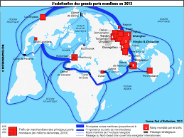 En 2013 L Asie Du Sud Et De L Est Est Davantage Au Coeur Des Grands Flux Mondiaux Par La Place Preeminente De Ses Ports Sour Rotterdam Canal De Panama Ningbo
