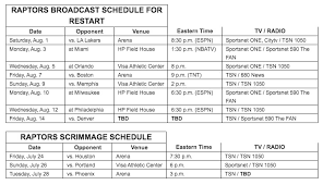 Check out the toronto raptors game log. Nba News Broadcast Schedule Announced For Raptors Return To Play Raptors Hq