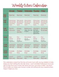 Mom First Teacher Second Mom Calendar Mom Workout Schedule Mom Schedule
