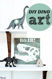 Diy Dino Art Kids Room Decor From Darice Dinosaur Room Diy Boys Room Diy Boy Room Decor Diy