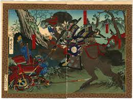 豊宣 toyonobu 新撰太閤記 賤ヶ岳の戦い 六枚続 賤ヶ岳七本槍 大判錦絵六枚続 まとめて仕入れたので偶然発見する事ができましたが 二枚続が三組繋がって六枚続になります 賤ヶ岳の戦いの場面で七本槍が揃って描かれています 1枚のサイズ 各 縦36 8 横24 5