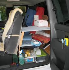Back Seat Storage Solutions Work Truck Storage Seat Storage Work Truck Organization