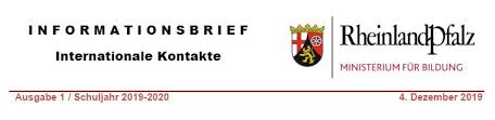 Schulischer und hochschulischer sektor können auch getrennt sein, dann nennt man erstere auch speziell. Informationsbrief Internationale Kontakte Bildungsministerium Rlp Europaschulen Rlp