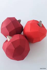 Maybe you would like to learn more about one of these? Diy Papier Apfel Basteln Anleitung Vorlage Papershape