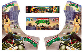 Teenage mutant ninja turtles™ light up marquee. Tmnt Bartop Arcade Side Art Arcade Cabinet Graphics Marquee Cpo Ebay