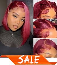 Amazon.com : HIRIREMY Curly Bob Wig Human Hair Deep Wave 13x4 HD Lace Front  Wigs For Black Women Human Hair Pre Plucked Wear And Go Glueless Short Wet  And Wavy Ombre Honey