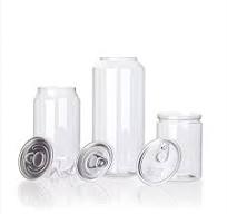PET Food Grade Clear Cylinder Plastic Jar - Creative Package