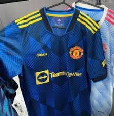 Manchester united will sport german software firm teamviewer's logo on their shirts from next season, drawing a line under a deal carmaker chevrolet which has sponsored them for the past seven years. Man Utd S 2021 22 Home Away And Third Kits Leaked With First Look At New Sponsor Teamviewer S Branding
