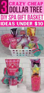 3 Diy Spa Day At Home Gift Ideas Under 10 From The Dollar Store Diy Spa Gifts Baskets Diy Spa Gifts Dollar Store Gifts