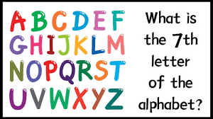 There's a trick in this question. Riddle What Is The 7th Letter Of The Alphabet Youtube