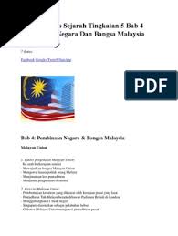 Pembinaan negara dan bangsa malaysia. Nota Ringkas Sejarah Tingkatan 5 Bab 4 Pembinaan Negara Dan Bangsa Malaysia