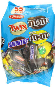 mars fun size twix snickers milk