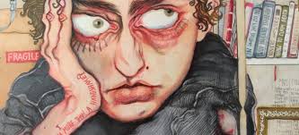 Alcohol marker and color pencil painting