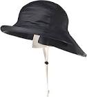 V3035070-L Heavy-Duty Premium Sou'Wester Rain Hat, Dry King Fully Cotton Lined Black, L Pioneer