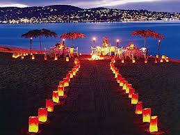 Love This Totally Part Of The Inspiration For The Wedding Night Beach Weddings Budget Beach Wedding Beautiful Beach Wedding