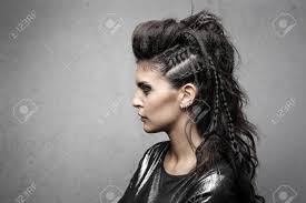 Long hair isn't just for hippies and metalheads anymore. Portrait Of A Young Woman With Elaborate Hairstyle Stock Photo Picture And Royalty Free Image Image 93969981