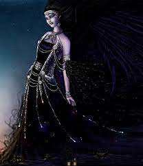 nyx ny3 is the goddess of the night the first of the ancient protogenoi first born elemental gods in the c star goddess goddess art greek goddess costume