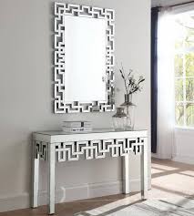 Hispania home saph console table and mirror set color: Buy Meridian Aria Console Table And Mirror Set 2 Pcs In Chrome Mirrored Online