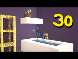 In the second block of the row that's closest to you, eliminate the block to make a hole. Minecraft 40 Bathroom Build Hacks And Ideas