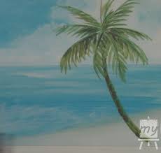 Make the water a dark blue if you draw the coast of the black sea. Acrylic Seascape Painting Lesson Pt 2 How To Paint A Palm Tree My Drawing Tutorials