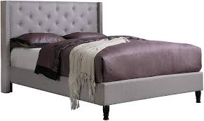 Sleepnumber.com has been visited by 100k+ users in the past month Amazon Com Home Life Premiere Classics Cloth Light Grey Silver Linen 51 Tall Headboard Platform Bed With Slats Queen Complete Bed 5 Year Warranty Included 007 Furniture Decor
