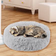 💤 this pawsome couture bed was designed by therapists to be a safe haven for your cats and dogs! Pet Soft Calming Bed Plush Comfortable Cotton Nest For Dog And Cat Walmart Canada