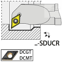 S10K-SDUCR07, 13X10X125XRH/DC0702, ISO Tekinimo laikiklis, vidinis, YG