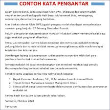 Kata pengantar merupakan komponen paling utama. Kata Pengantar Kliping Prakarya Tulisan