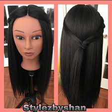 The straight hair comes with a pre loop, making it easier to crochet onto the braids. Kanekalon Crochet Wig Etsy
