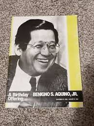(til høyre) med president ramon magsaysay i august 1951. Benigno Ninoy Aquino A Birthday Offering Magazine Ebay