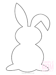 Free bunny heart pattern printable template monster affiliate example. Free Printable Bunny Rabbit Templates Simple Mom Project In 2021 Easter Templates Easter Bunny Template Easter Bunny Colouring