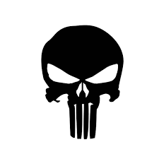 The Punisher Skull Marvel Comics Frank Castle Graphics Svg Dxf Eps Png Cdr Ai Pdf Vector Art Clipart Instant Download Di Elementos Graficos Justiceiro Estampas