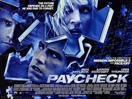 Hugo Aviles Buendia Nor Presenta La Critica De La Pelicula Protagonizada Por Ben Affleck Y Uma Thurman Paycheck Que La Disfrute Uma Thurman Cine Ben Affleck