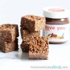 Nutella Rice Krispie Treats An Easy No Bake Dessert Idea Recipe In 2020 Nutella Rice Krispie Treats Krispie Treats Rice Krispies