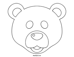 Polar Bear Mask Template Bear Mask Bear Mask Template Polar Bear Craft