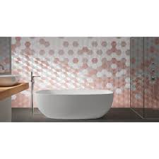 Carrara hexagon pietra honed 2 inch mosaic floor and wall tile. Love Hexagon White 17 4cm X 17 4cm Wall Floor Tile