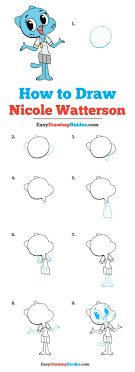 How To Draw Nicole Watterson Amazing World Of Gumball Easy Drawing Guides World Of Gumball The Amazing World Of Gumball Easy Drawings