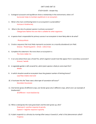 You might not require more era to spend to go to the books establishment as well as search for them. Unit 6 And Unit 10 Study Guide Answer Key Ecological