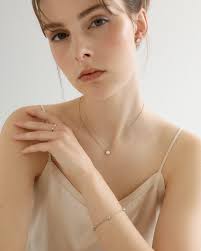 Basic Bezel Necklace : GACHI ON 가치온