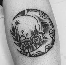 La Lune Moon And Flower Tattoo Tattoos Moon And Flower Tattoo Sleeve Tattoos